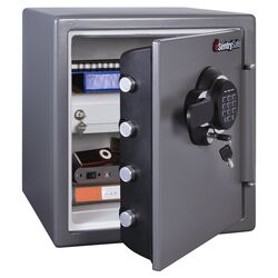Fire Resistant Electronic Lock Safe in Gray