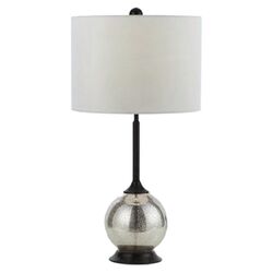Niven Table Lamp in Antique Mercury & White