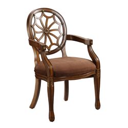 Portsmouth Carved Armchair in Brown