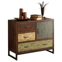 Courtland 3 Drawer Chest in Brown