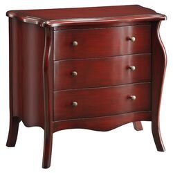 Cardinal 3 Drawer Chest in Burnished Red