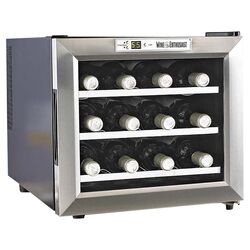 Silent 12 Bottle Wine Refrigerator in Stainless Steal