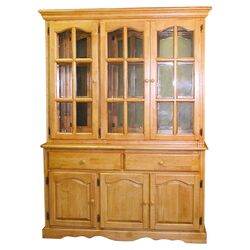 Sunset China Cabinet in Honey Oak
