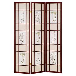 Hervey 3 Panel Room Divider in Cherry