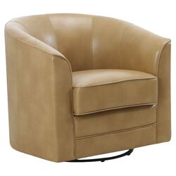 Milo Swivel Chair in Light Brown