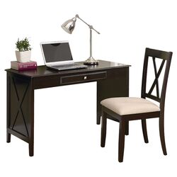 Writing Desk & Chair Set in Cappuccino