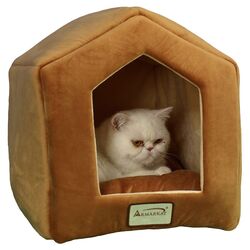 House Shaped Cat Bed in Light Brown