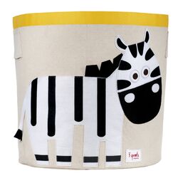 Zebra Kids Storage Bin in Black, Yellow & White
