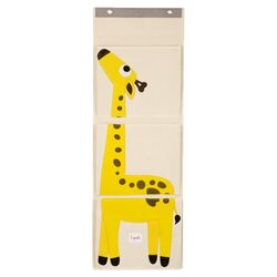 Giraffe Wall Toy Organizer in Beige & Yellow