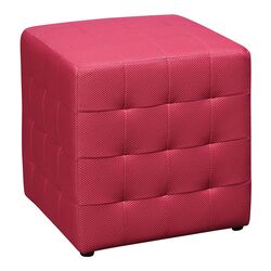 Cube Ottoman in Pink