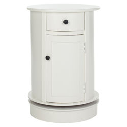 Toby 1 Drawer Nightstand in Distressed Cream Toby 1 Drawer Nightstand in Distressed Cream