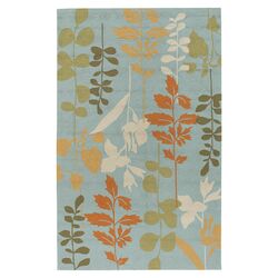 Rain Pale Blue & Grass Rug