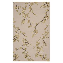 Rain Floral Parchment Rug