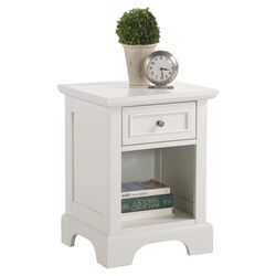 Bedford 1 Drawer Nightstand in White