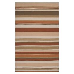 Rain Cappuccino & Khaki Stripe Rug