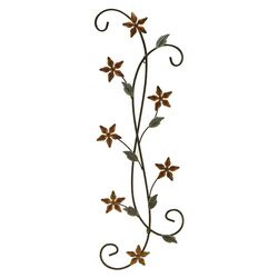 Katelyn Floral Scroll Wall Décor in Bronze
