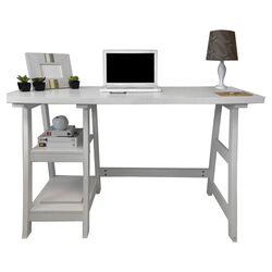 Designs2Go Trestle Desk in White