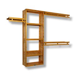 Simplicity Closet System in Honey Maple