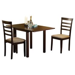 Madison 3 Piece Dining Set in Brown