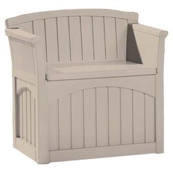 Patio Storage Seat in Taupe