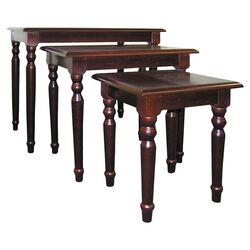 3 Piece Nesting Table Set in Cherry