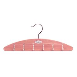 Cedar Hanging Belt Organizer in Pink & Chrome