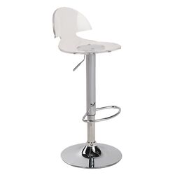 Venti Adjustable Barstool in Clear