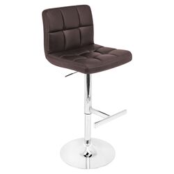 Lager Adjustable Barstool in Brown