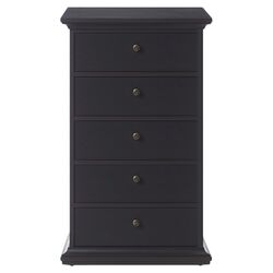 Paris 5 Drawer Lingerie Chest in Coffee