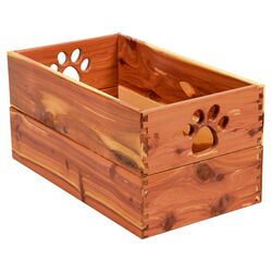 Pet Toy Box in Cedar