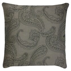 Huntington Embroidered Pillow in Gray