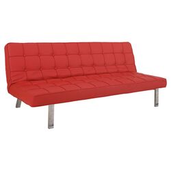 Vegas Covertible Sleeper Sofa in Red