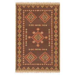 Jewel Tone Brown Rug