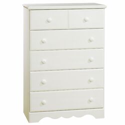 Crystal 1 Drawer Nightstand in White