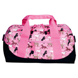 Horse Dreams Duffel Bag in Pink Horse Dreams Duffel Bag in Pink