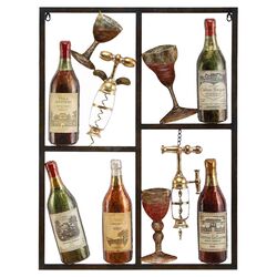 Waterfront Wine Wall Décor in Bronze
