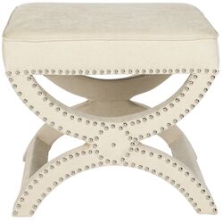 Mystic Upholstered Ottoman in Taupe