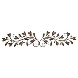 Urban Trends Scroll Metal Wall Décor in Brown