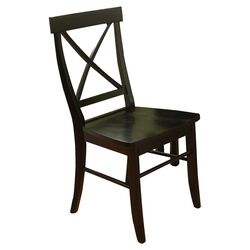Easton Cross Back Desk Chair in Black