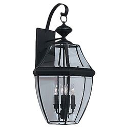 Sebring 1 Light Outdoor Wall Lantern in Steel