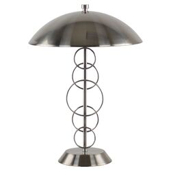 Halo Table Lamp in Brushed Nickel