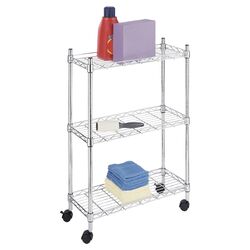 3 Tier Supreme Laundry Cart in Chrome
