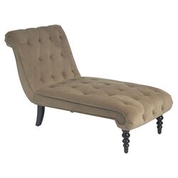 Curves Chaise Lounge in Coffee
