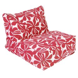 Plantation Bean Bag Chair Lounger in Red