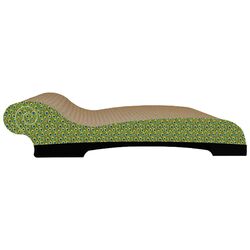 Peacock Chaise Lounge Scratching Board in Beige