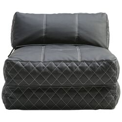 Austin Bean Bag Sleeper Chair Bed in Black