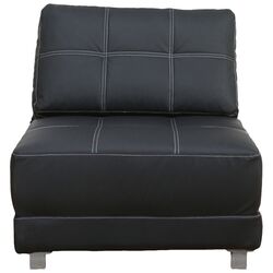 New York Convertible Sleeper Chair in Black