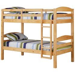 London Twin Over Twin Bunk Bed in Natural