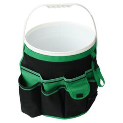 Bucket Organizer in Green and Black