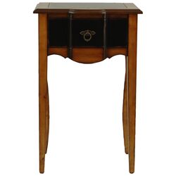 Sologna 1 Drawer Nightstand in Cherry Brown